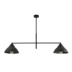 Czarna metalowa lampa sufitowa Maverick 2 - styl loft - Emibig