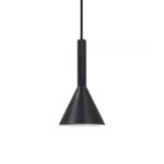 Czarna minimalistyczna lampa wisząca Kelvis - komplet 2 szt