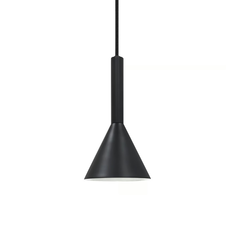 Czarna minimalistyczna lampa wisząca Kelvis - komplet 2 szt