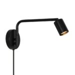 Czarny kinkiet Explore Long - z długim ramieniem do czytania - metalowy