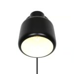 Czarny kinkiet Louella z dotykowym włącznikiem do sypalni - Nordlux