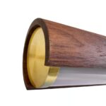 Drewniana lampa wisząca Akeno nad stół - drewniany element