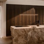 Drewniana lampa wisząca Akeno nad wyspę - drewno i metal - Nordlux