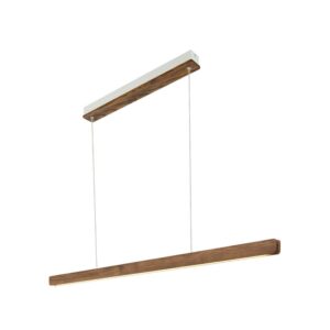 Drewniana lampa wisząca nad stół Ilgas LED 115cm 47W - naturalny kolor