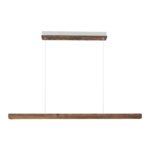 Drewniana lampa wisząca nad wyspę Ilgas LED 115cm 47W - naturalny kolor
