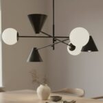 Duży żyrandol do salonu Hermes 6 - nowoczesna forma