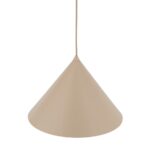 Jasnobeżowa lampa wisząca nad stół Cono L TK 32 cm - stożek