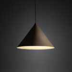 Jasnobeżowa lampa wisząca nad wyspę Cono L TK 32 cm - do kuchni