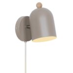 Jasnobrązowy kinkiet Gaston - skandynawski