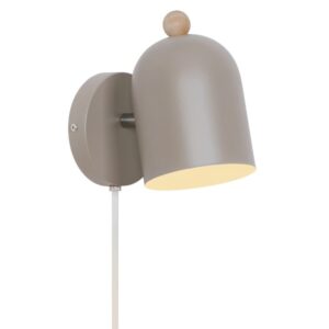 Jasnobrązowy kinkiet Gaston - skandynawski