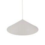 Kaszmirowa lampa wisząca stożek Lume XL 50 cm - nad stół do salonu