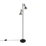 Lampa podłogowa Kelvis czarna - regulowane klosze