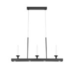 Lampa wisząca Dining LED czarna - z miejscem na świece