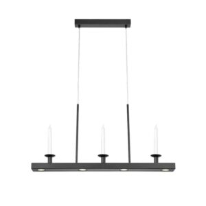 Lampa wisząca Dining LED czarna - z miejscem na świece