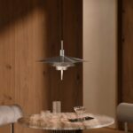 Lampa wisząca Latika nad okrągły stół do restauracji - metalowa