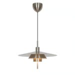 Lampa wisząca Latika nad okrągły stół - szczotkowany chrom