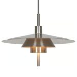 Lampa wisząca Latika nad okrągły stół - szczotkowany chrom - nowowczesna