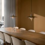 Lampa wisząca Latika nad stół w salonie - metalowa