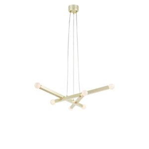 Lampa wisząca Stack w kolorze mosiądzu - 6 żarówek