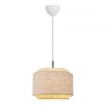Lampa wisząca Takai 30 - z warstwowym lnianym kloszem