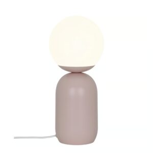 Lampka nocna Notti zgaszony róż - szklana kula - Nordlux
