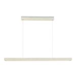 Liniowa drewniana lampa wisząca Ilgas LED - biała 115cm i 47W