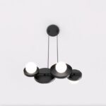 Loftowa lampa wisząca Model 4 czarna - metalowa - Emibig