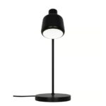 Metalowa lampa stołowa Louella w czarnym kolorze - regulowana głowica