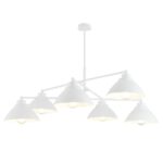 Metalowy żyrandol Maverick 6 biały - Emibig