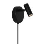 Minimalistyczny czarny kinkiecik Omari - nordycki design