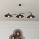 Nowoczesna lampa sufitowa Foster 3 - metalowe klosze - loft