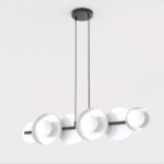 Nowoczesna lampa wisząca Model 6 biała - 6 punktów światła