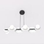 Nowoczesny żyrandol Model 6 biały - 6 punktów światła - Emibig