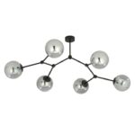 Nowoczesny żyrandol Space 6 - lustrzane kule