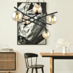 Nowoczesny żyrandol wiszący Essa 5 loft - nad stół do salonu