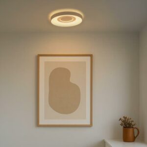 Okrągły plafon Halyna LED - wybór barwy światła