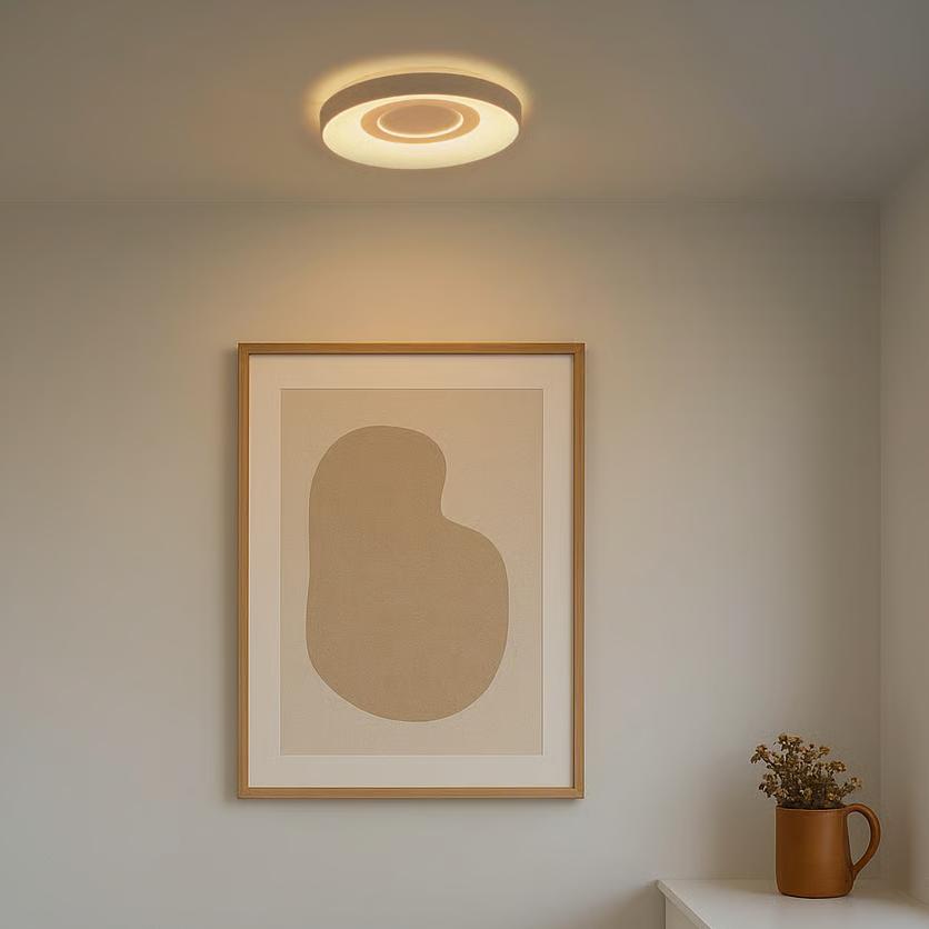 Okrągły plafon Halyna LED - wybór barwy światła