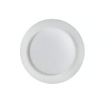Okrągły plafon Nivora 38 biały mat - do przedpokoju