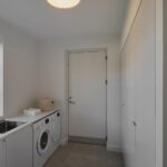 Okrągły plafon sufitowy LED Penelopa 42 biały - do pralni