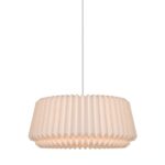 Papierowy abażur lampy wiszącej Belloy 50 - z eleganckim plisem