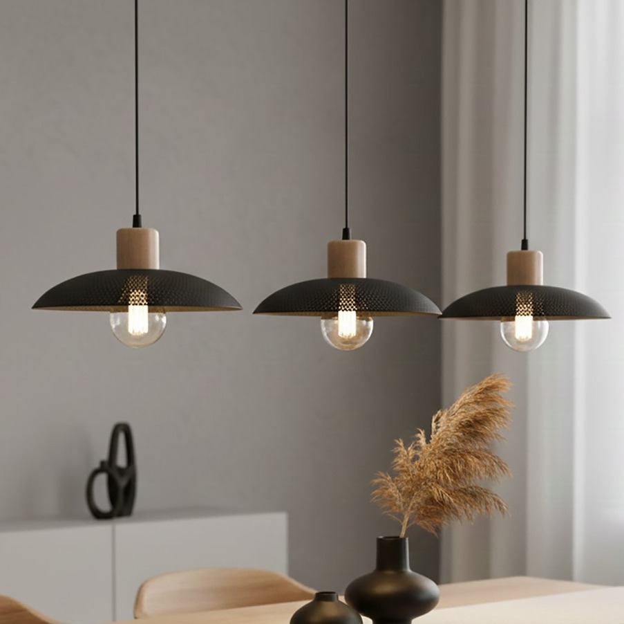 Potrójny zwis sufitowy na listwie Kobe 3 czarny - Emibig