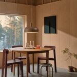 Skandynawska lampa wisząca Sandro jasnobrązowa - Nordlux