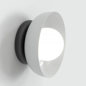 Szary kinkiet ścienny Ozzy - Emibig - metal i szkło