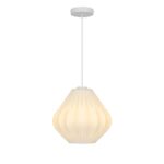 Szklana lampa wisząca Maluca - opalowy klosz