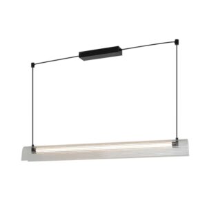 Transparentna lampa wisząca Aliani LED 100 cm - akrylowy klosz