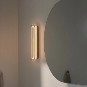 Złoty kinkiet do lustra Cavara LED - IP44