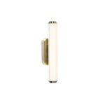 Złoty pionowy kinkiet Virelle 32 LED IP44 - kolor mosiądz