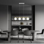 Żyrandol Allora 4 podłużny - nad stół do jadalni