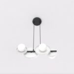 Żyrandol na 4 żarówki Model 4 biały - do kuchni i jadalni