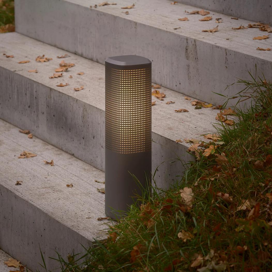 Aluminiowy słupek ogrodowy Sidara 45 IP44 antracyt - Nordlux